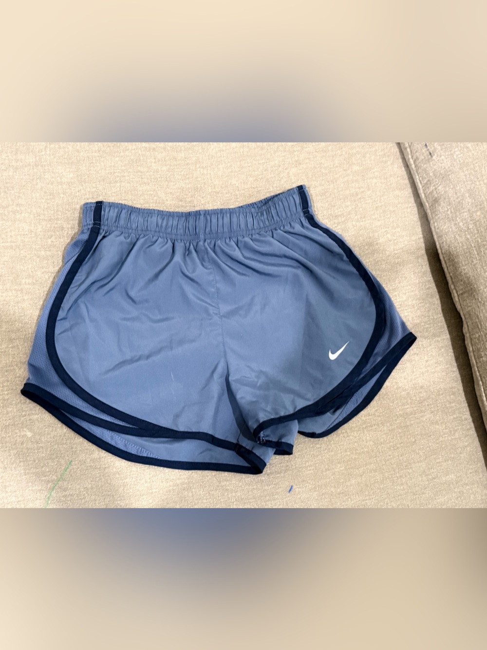 Nike women’s Navy and Dark Navy Athletic Shorts